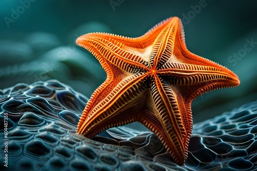 A colorful starfish with its unique pattern