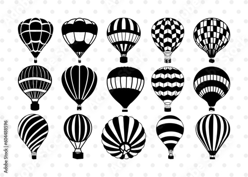 Hot Air Balloon SVG, Air Balloon Silhouette, Hot Air Svg, Balloon Rides Svg, Air Balloon Bundle