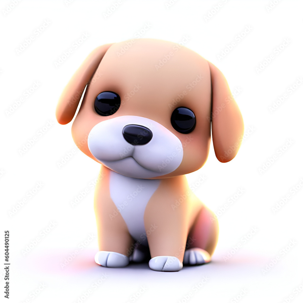 Cute and Playful 3D Render of a Realistic Dog That Will Melt Your Heart, Generative AI Cute and Playful 3D Render of a Realistic Dog That Will Melt Your Heart, Generative AI