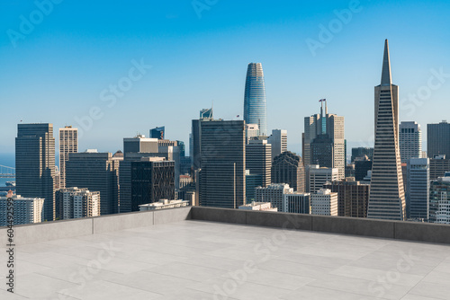 Canvas Print Skyscrapers Cityscape Downtown, San Francisco Skyline Buildings