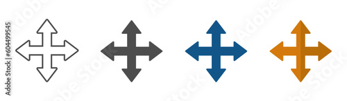 Move arrows vector flat icons