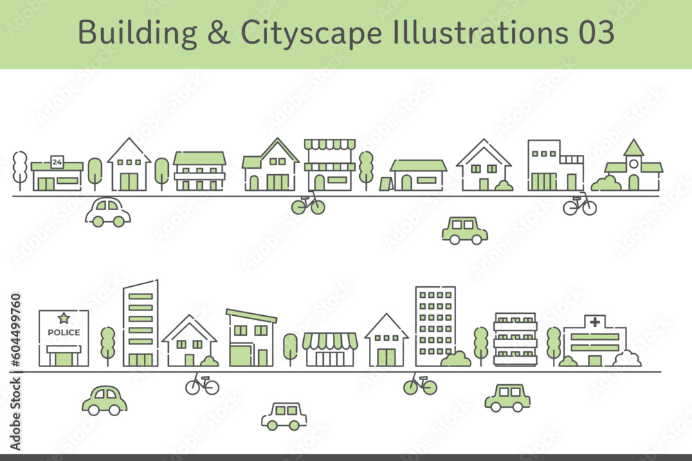 Building & Cityscape Illustrations 03