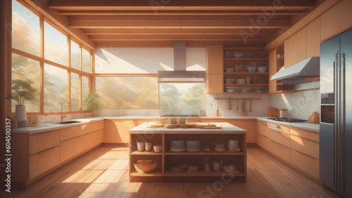 interior of a kitchen
