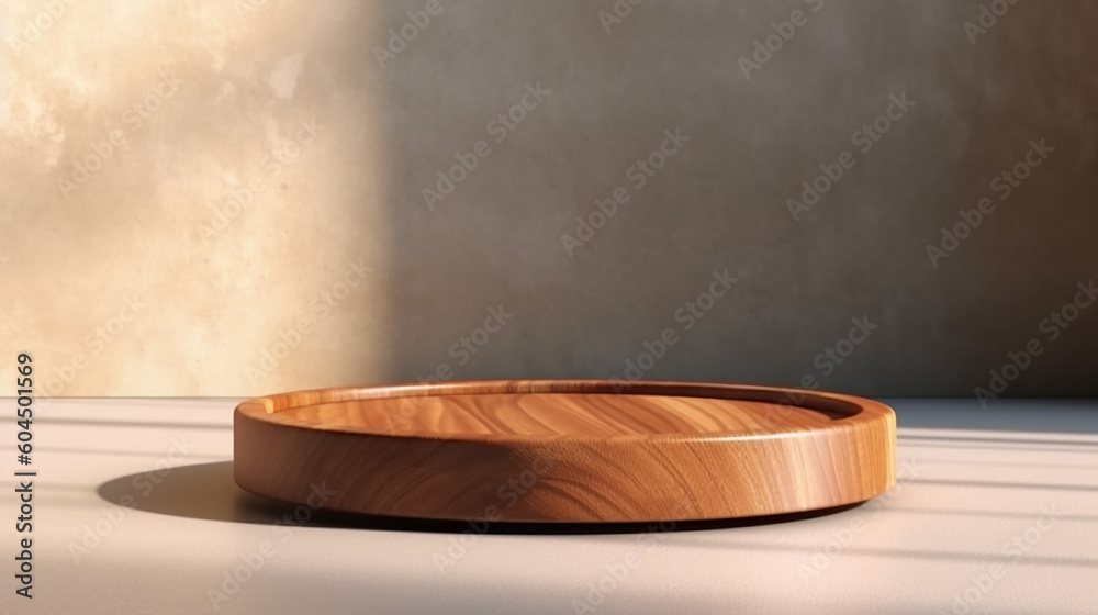 Teak wooden round smooth beautiful grain podium table. Teak wooden round smooth beautiful grain podium table.