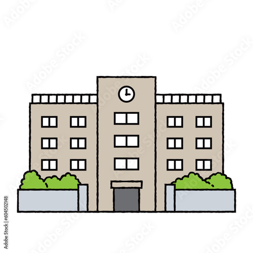 シンプルな学校のイラスト