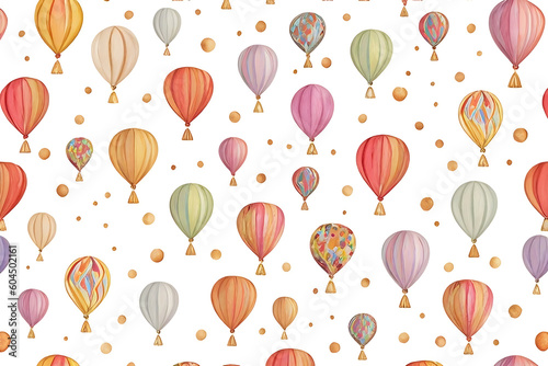 seamless pattern with balloons