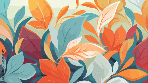 Abstract floral background. Vector illustration design. 