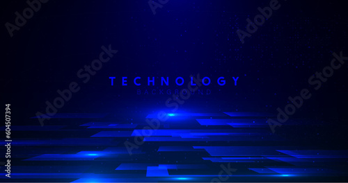 Abstract blue geometric square movement background. science and health care technology concept background. Vector illustration