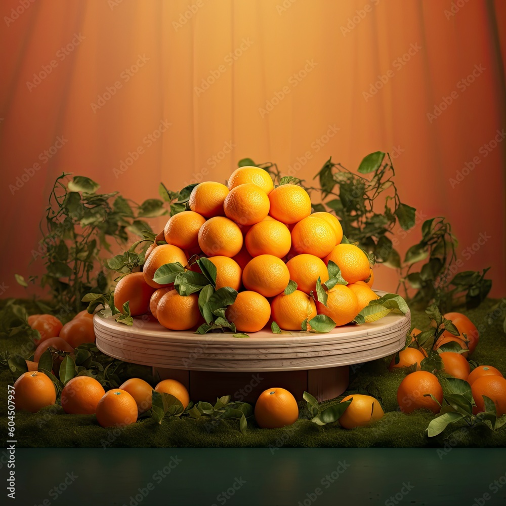 oranges and tangerines on a wooden table