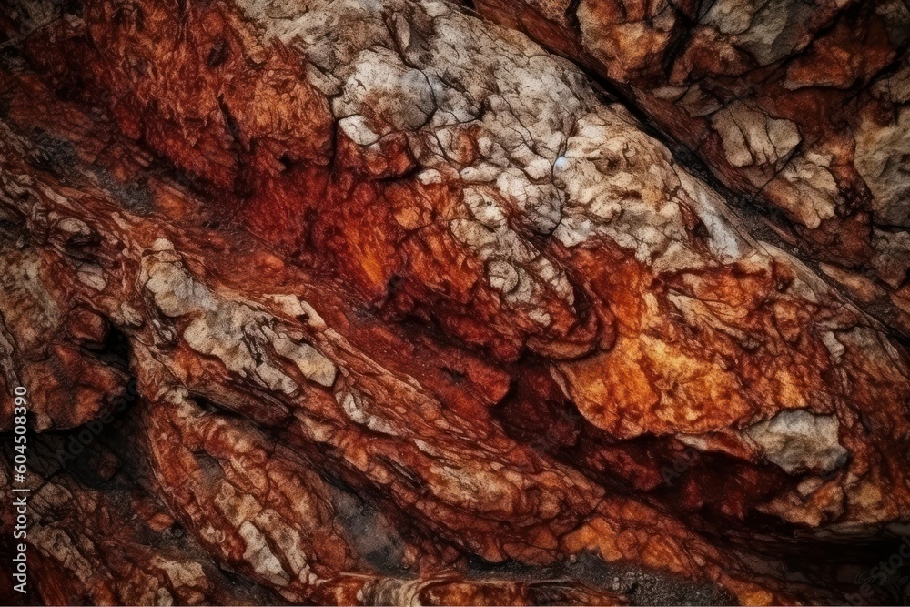 close up of red and orange stone texture background. high quality photo, generative Ai close up of red and orange stone texture background. high quality photo, generative Ai