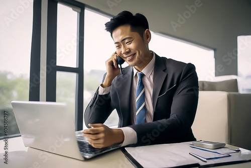 Business people, used in work, advertisements, flyers, news, background, illustrations generate