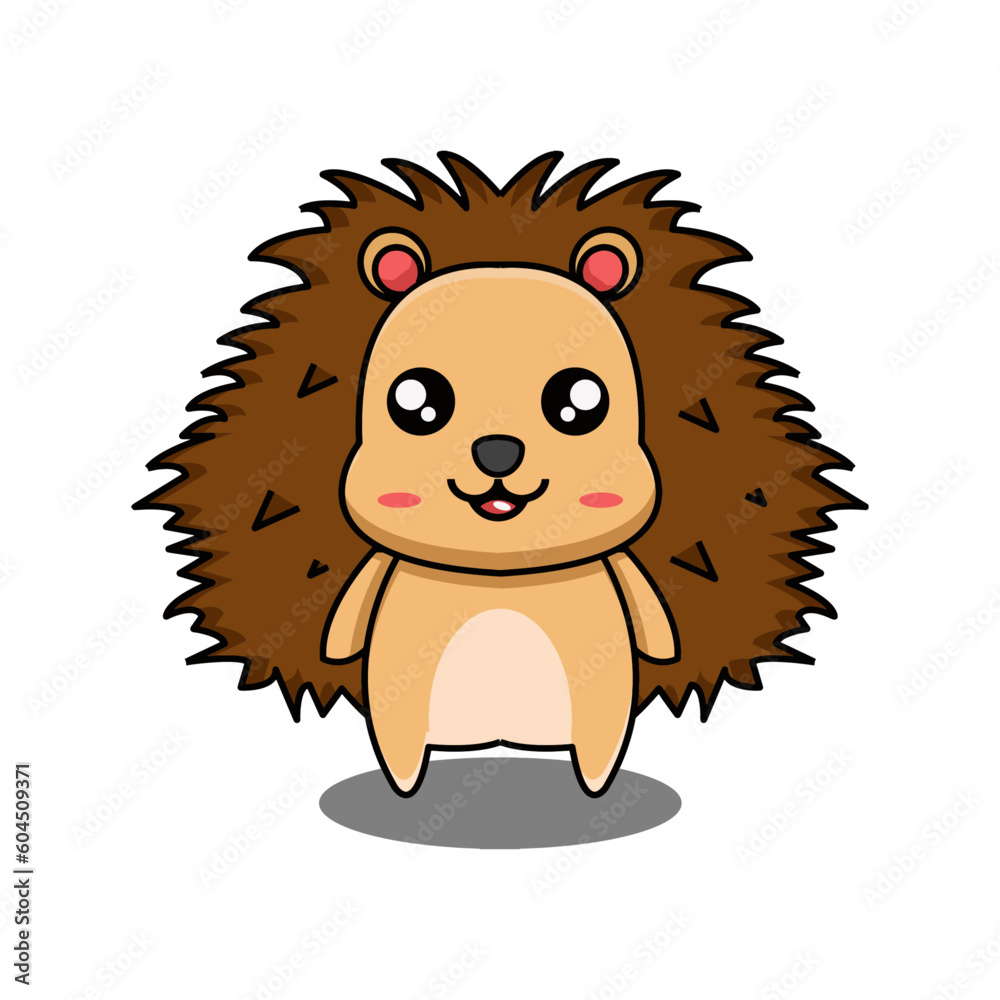 cute hedgehog mascot vector illustration cute hedgehog mascot vector illustration