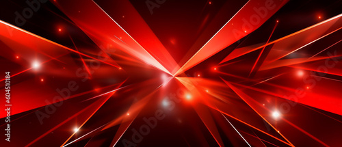 Red modern abstract background elegant neon light Generative Ai
