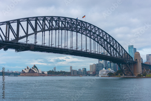 Sydney city harbour bridge and skyline © jimmymutophotography
