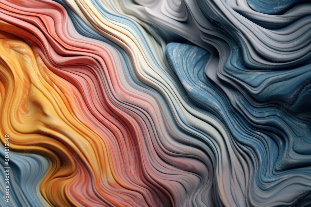 abstract multicolored background with wavy surface close-up view, ai tools generated image abstract multicolored background with wavy surface close-up view, ai tools generated image
