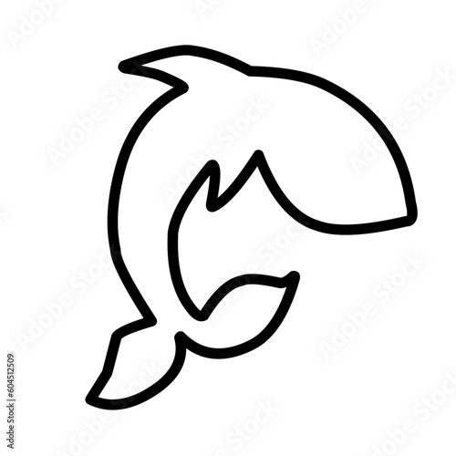 Fish Line Icon 