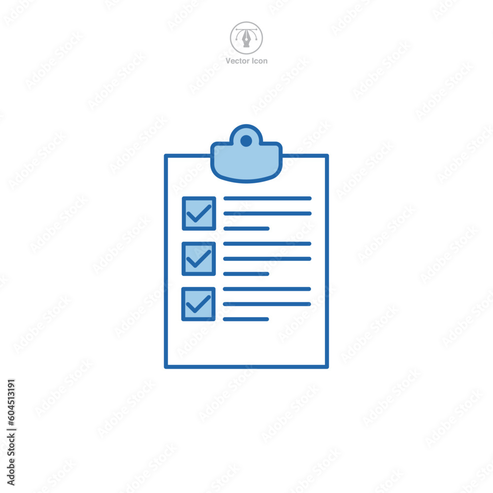 Checklist icon symbol template for graphic and web design collection logo vector illustration Checklist icon symbol template for graphic and web design collection logo vector illustration