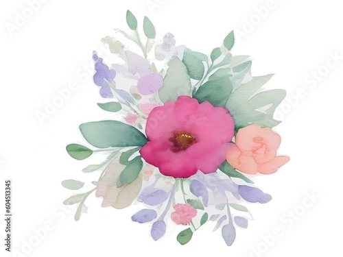 watercolor flower background
