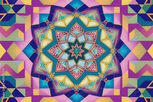 abstract colorful mosaic