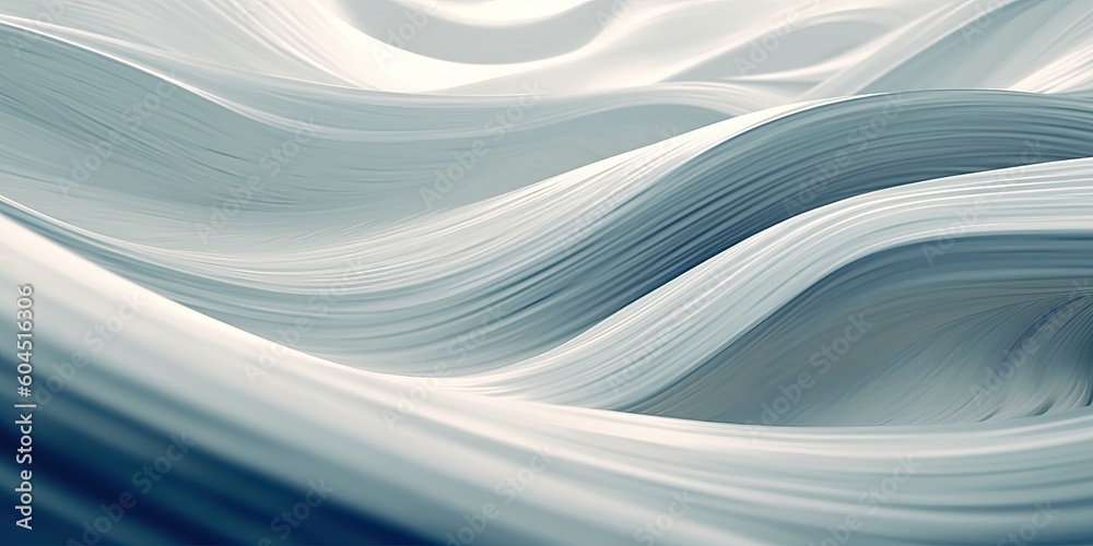 Obraz premium Abstract white swirling background, generative ai