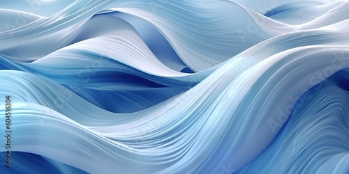 Abstract blue flowing backg...
