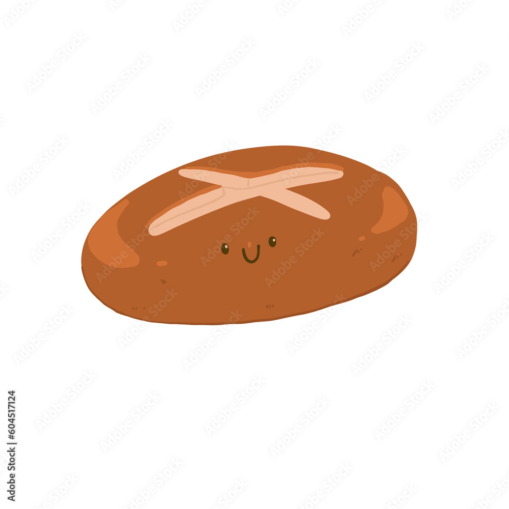 loaf of bread symbol decorated 