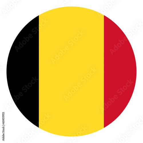 Flag of Belgium in circle