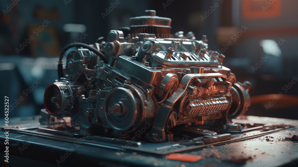 Car engine. Generative Ai Car engine. Generative Ai