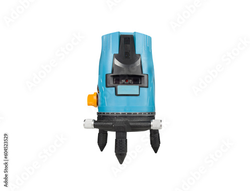 Laser level isolated on a white background. Electronic laser level isolated