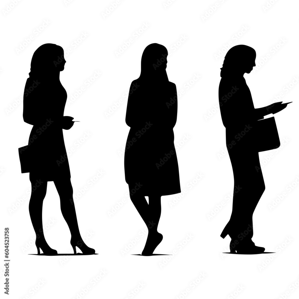 silhouettes of womens
