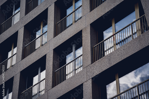 Wallpaper Mural Modern building with glass facade at the clear sky background Torontodigital.ca