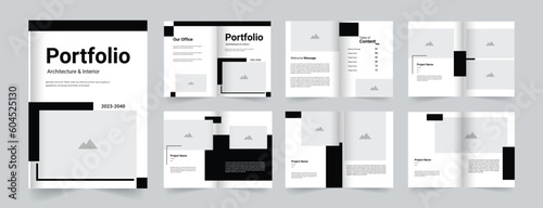 Professional Architecture portfolio or portfolio design template 
