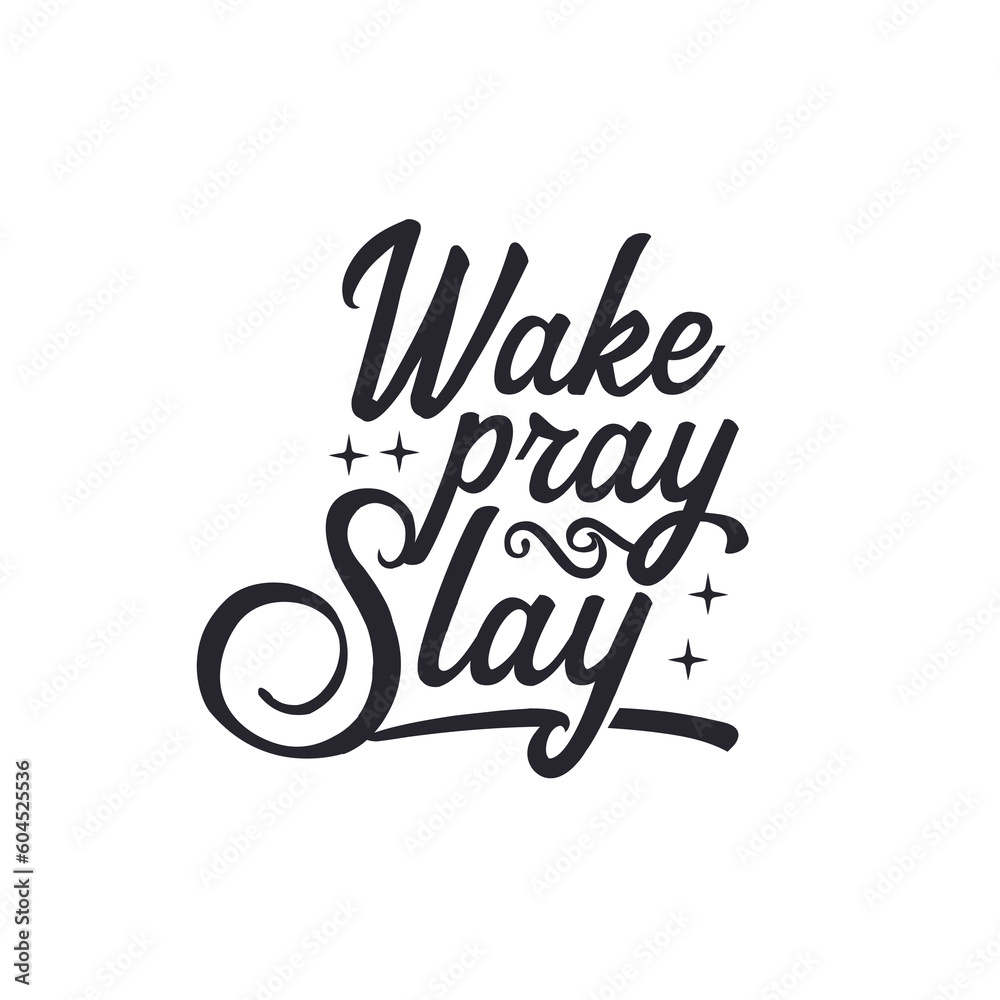 illustration of a elements wake pray slay