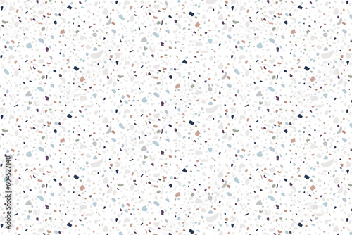 A vector texture of an Italian terrazzo background with cute design in a classic Italian style.