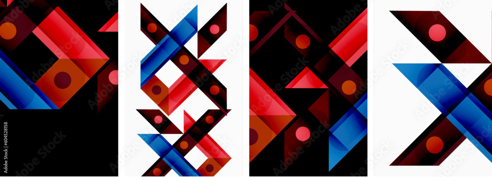 Vector illustrations of abstract geometric background designs for poster, wallpaper or landing page Vector illustrations of abstract geometric background designs for poster, wallpaper or landing page