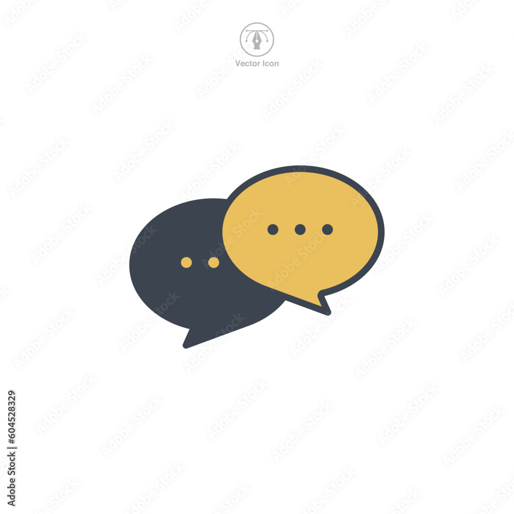 Speech Bubble icon symbol template for graphic and web design collection logo vector illustration Speech Bubble icon symbol template for graphic and web design collection logo vector illustration