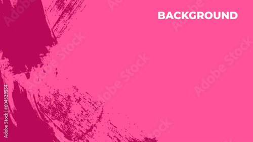 Abstract pink brush background with splash ink