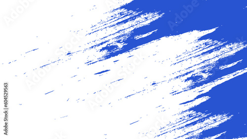 Abstract brush splash background with blue and white color