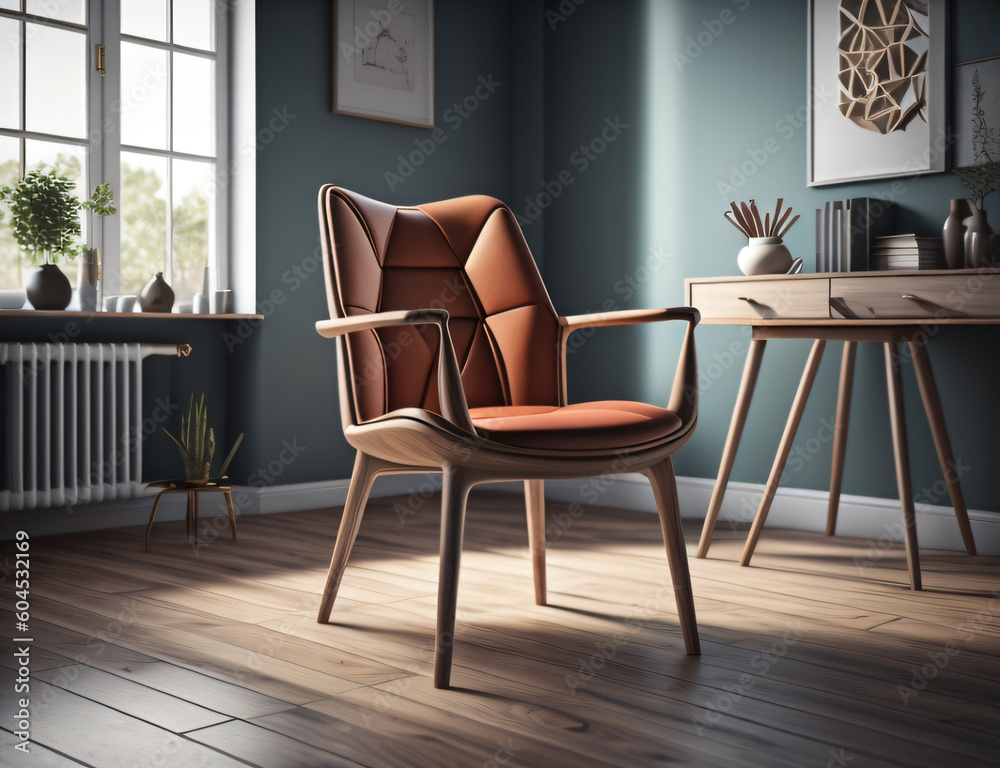 Fototapeta premium interior of a office chair - Generative AI