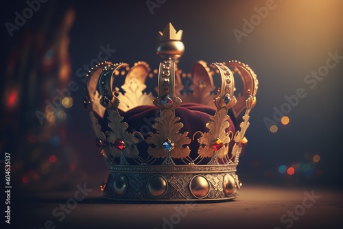 vintage golden crown of a king
