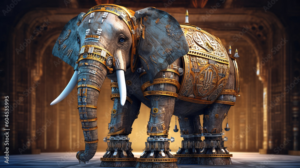 Fototapeta premium Robot elephant