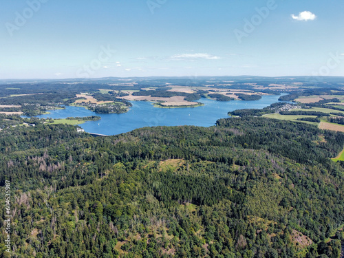 View over the Vogtland in Saxony