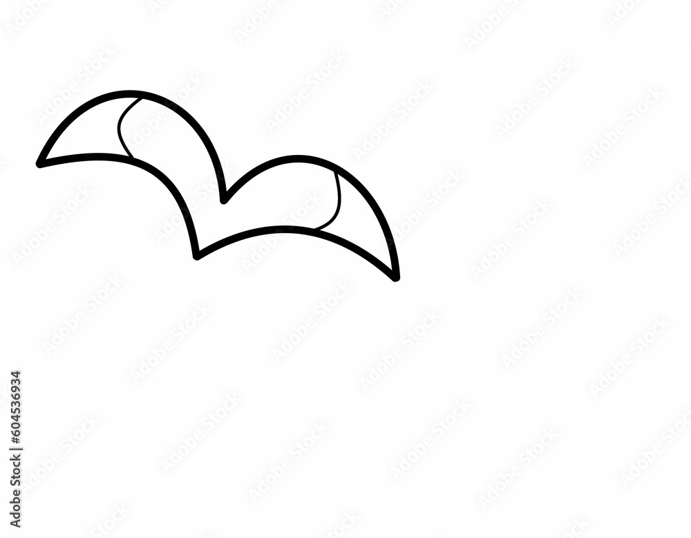 カモメ(小線画) カモメ(小線画)