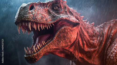 Roaring Fury Unleashed  Witness the Power of an Angry Large T-Rex  Generative AI