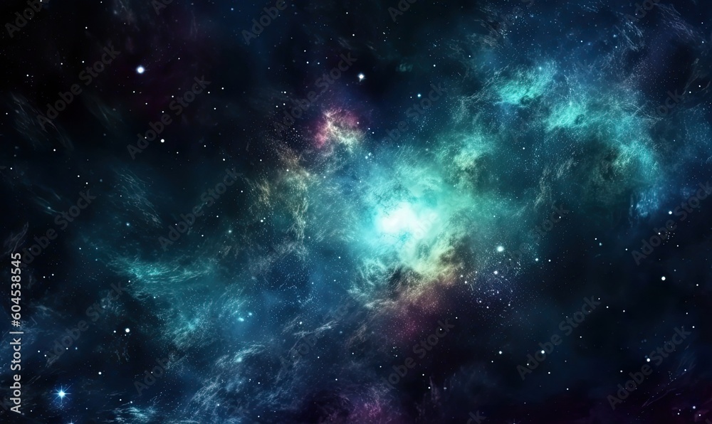 With vibrant colors and swirling shapes, the abstract art captured the beauty of outer space and the endless nebula galaxy. Creating using generative AI tools
