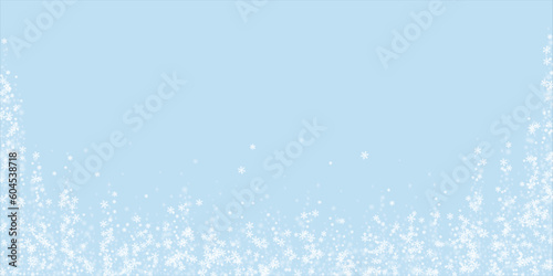 Falling snowflakes christmas background. Subtle