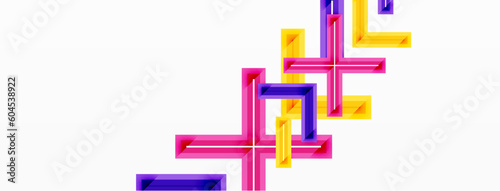 Minimal geometric background cross line. Design for wallpaper, banner, background, landing page, wall art, invitation, prints, posters