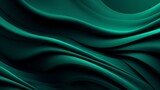 Abstract dark green background with waves Created generative Ai