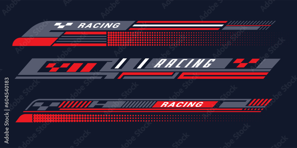 Black Sticker Design Racing Sports stripes, car stickers black color. Racing decals for tuning ...