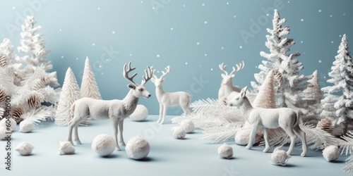 Christmas and New Year background. Festive seasonal Christmas bright background. Holiday poster and banner, greeting card. generative ai
